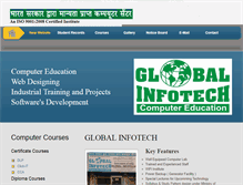 Tablet Screenshot of globalinfo.co.in